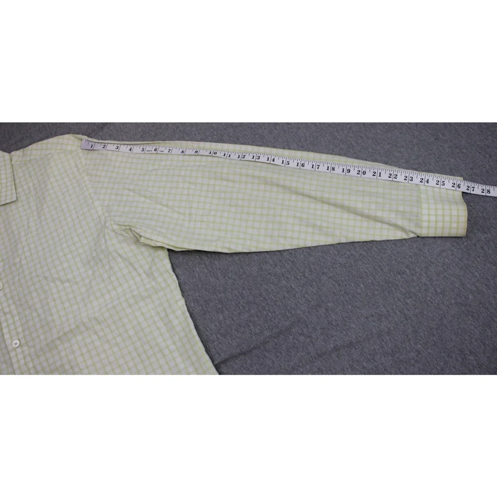 Banana Republic Shirt Mens Large (16 - 16.5) Check 100% Cotton Slim Fit